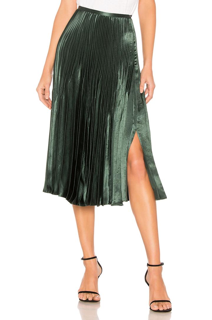 Chevron Pleated Skirt