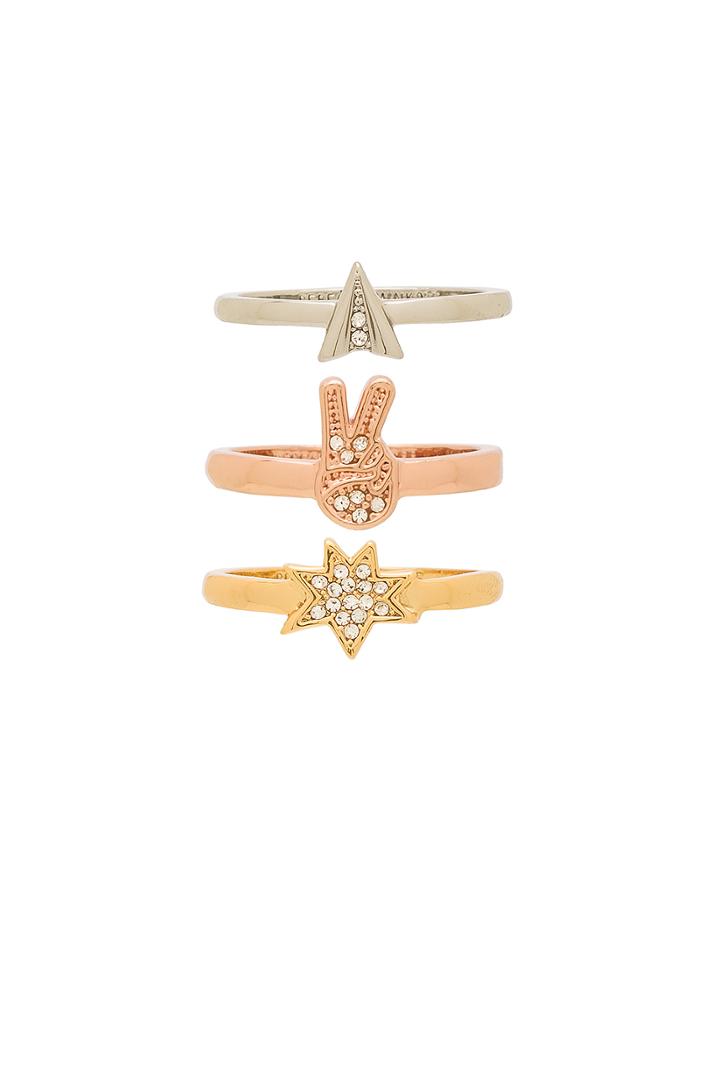 Charm Ring Set