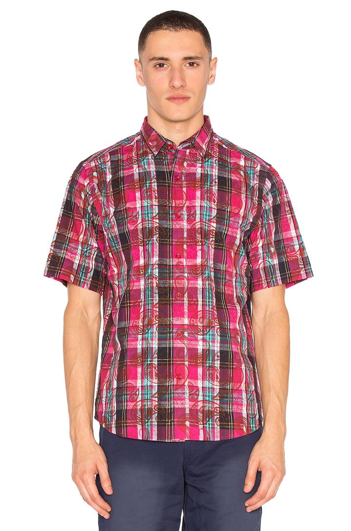 Overlapped Pattern Checker Shirt