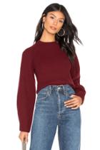 Sculpted Sleeve Crew Neck Sweater