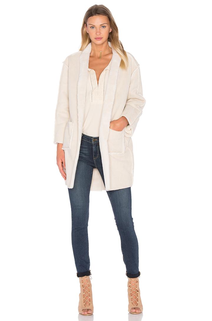Eden Coat With Faux Fur Lining