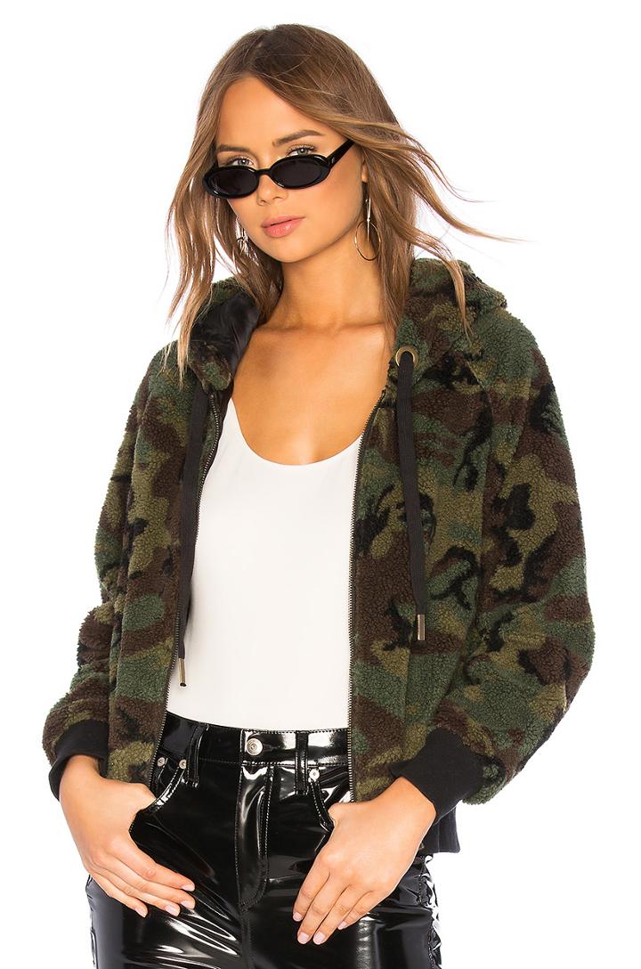 Faux Sherpa Zip Hoodie