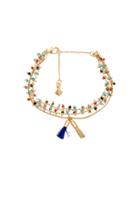 Beaded Tri-layer Bracelet