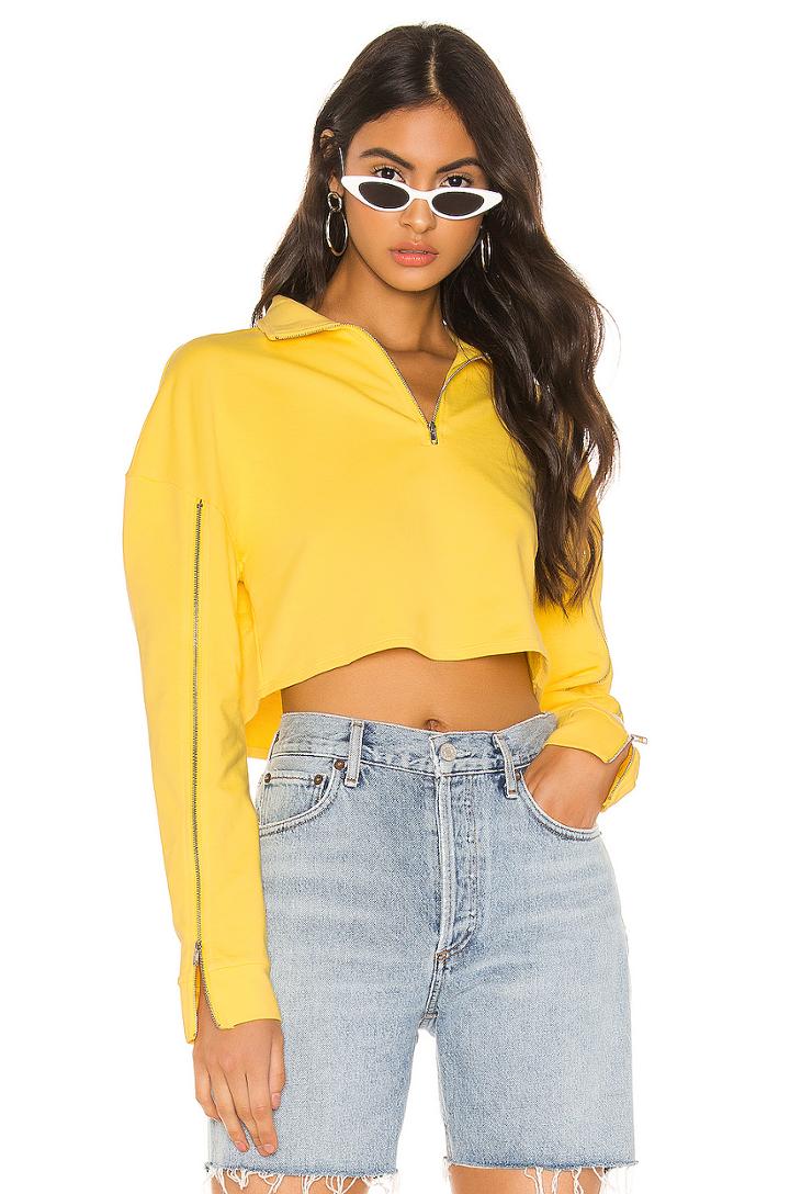 Randy Zip Crop Top