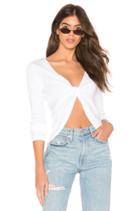 Rib Twisted Back Top