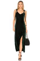 Velvet Tie Shoulder Maxi