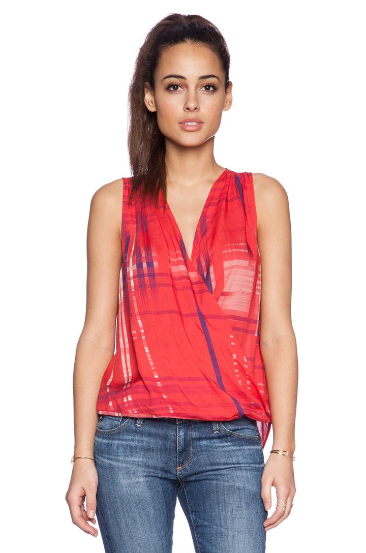 Printed Challis Zita Drape Tank
