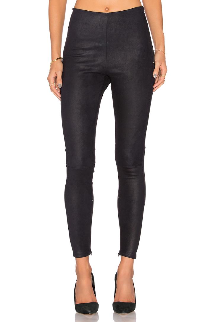 High Waisted Suede Legging