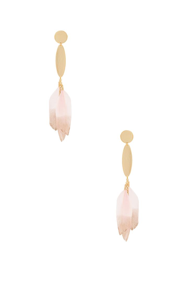 Feather Drop Earrings