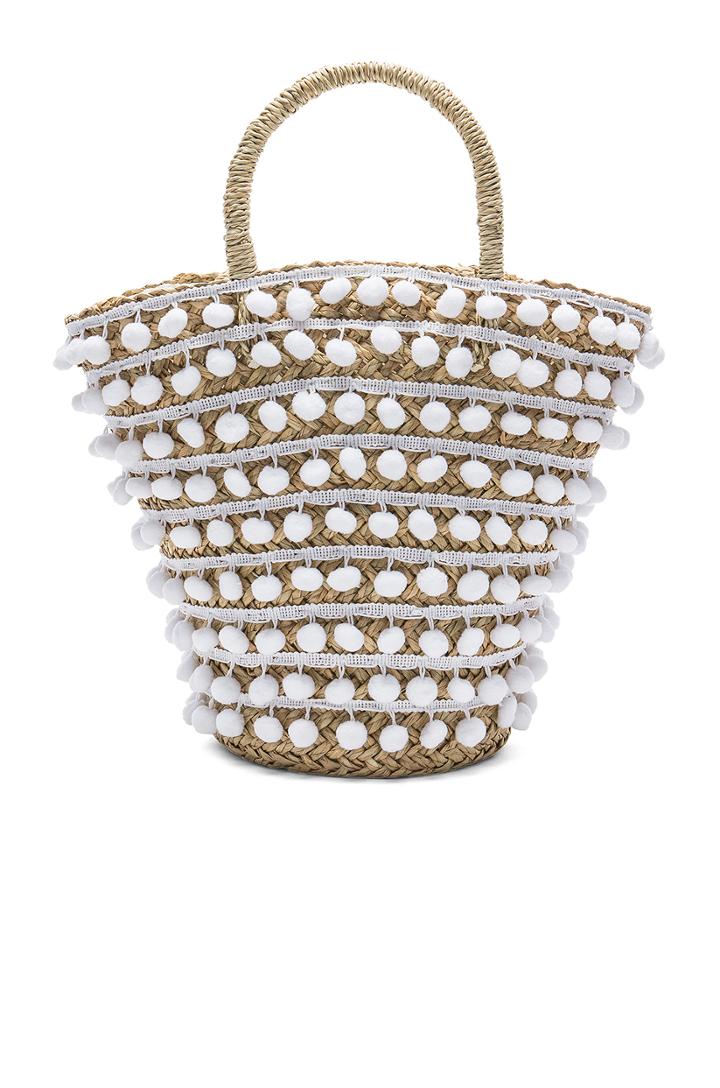 Pom Pom Bucket Bag