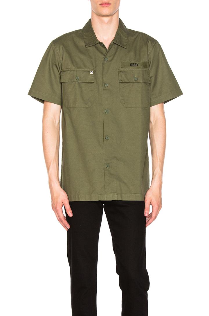 Mission Military Button Down