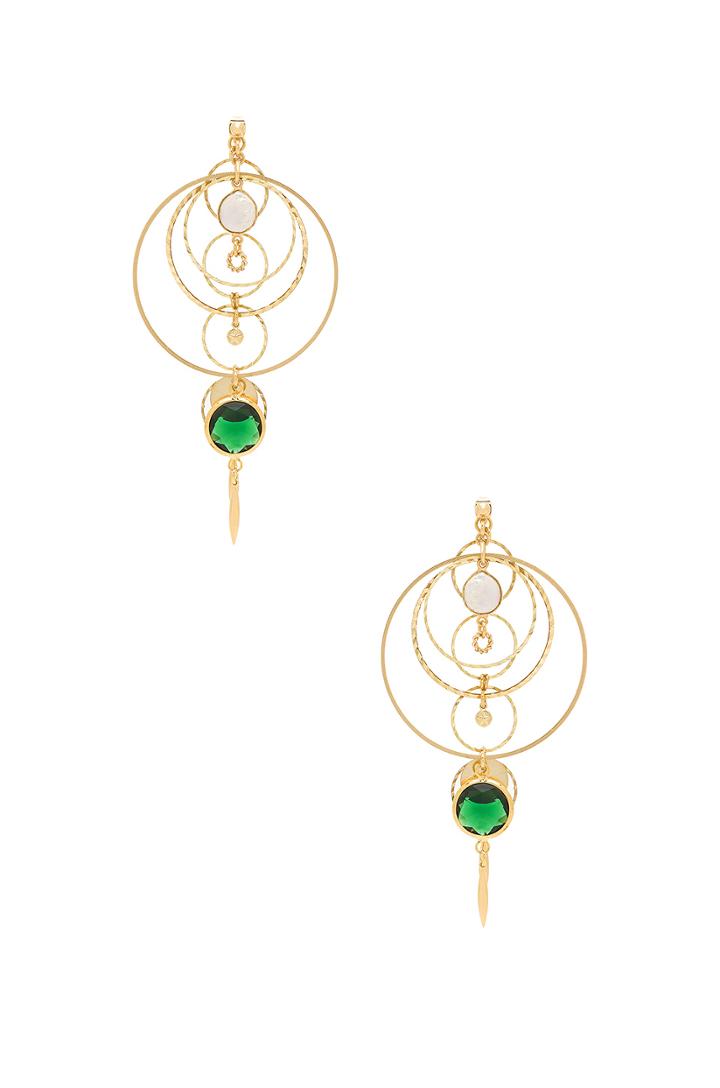 Circle Pendant Earrings