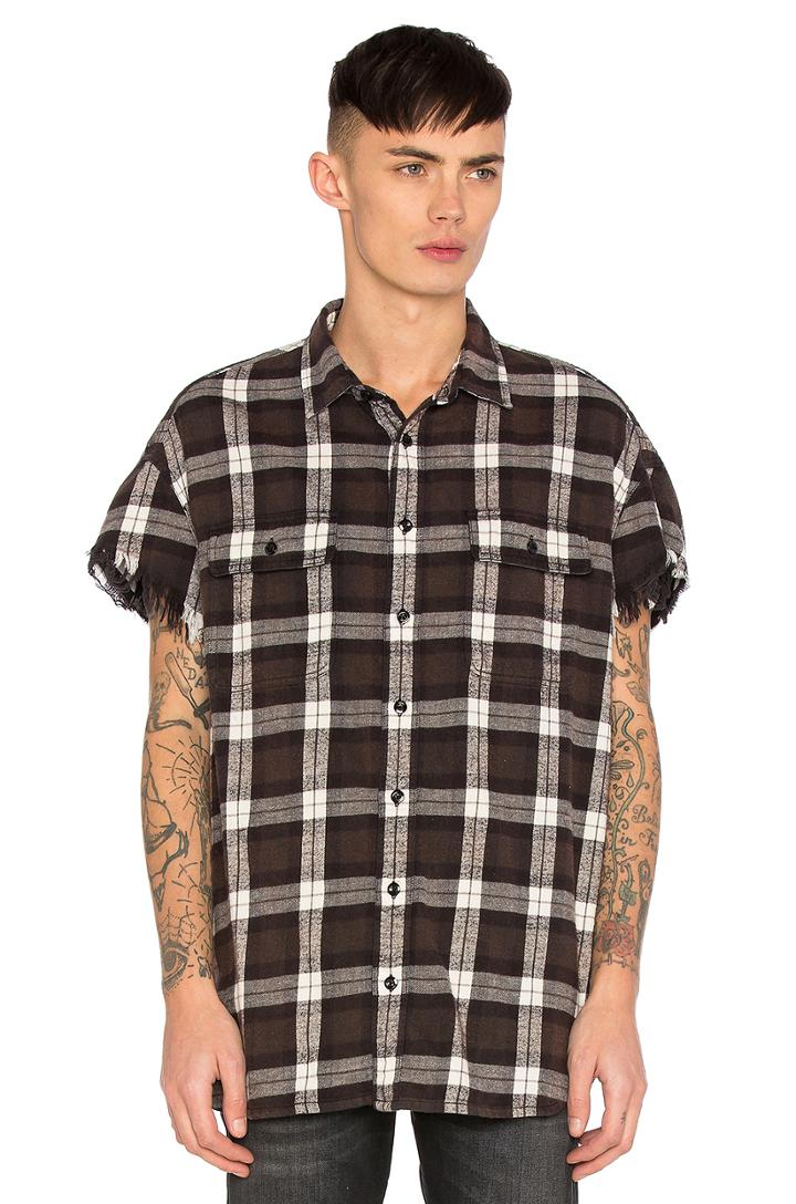Oversized Cut Off Shirt