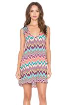 Diamond V-neck Sleeveless Dress