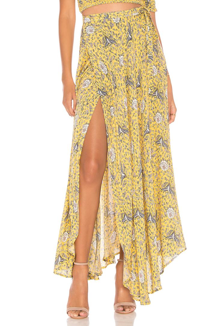 X Revolve Valentina Wrap Skirt