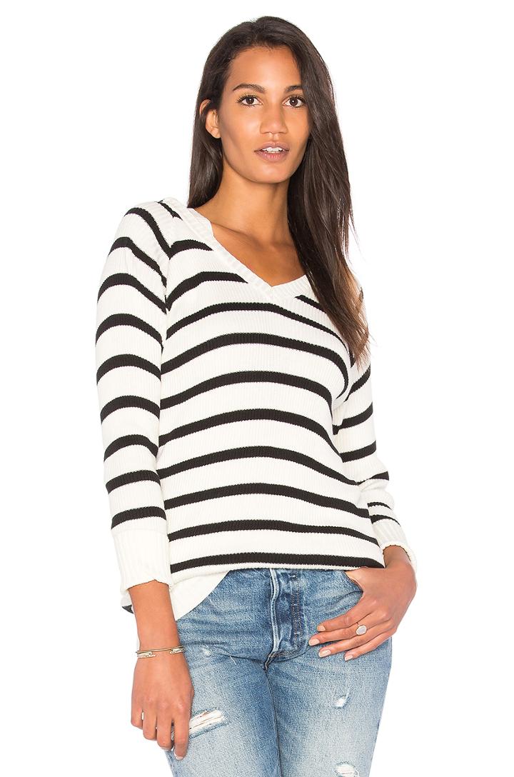 Rib Hoodie Pullover