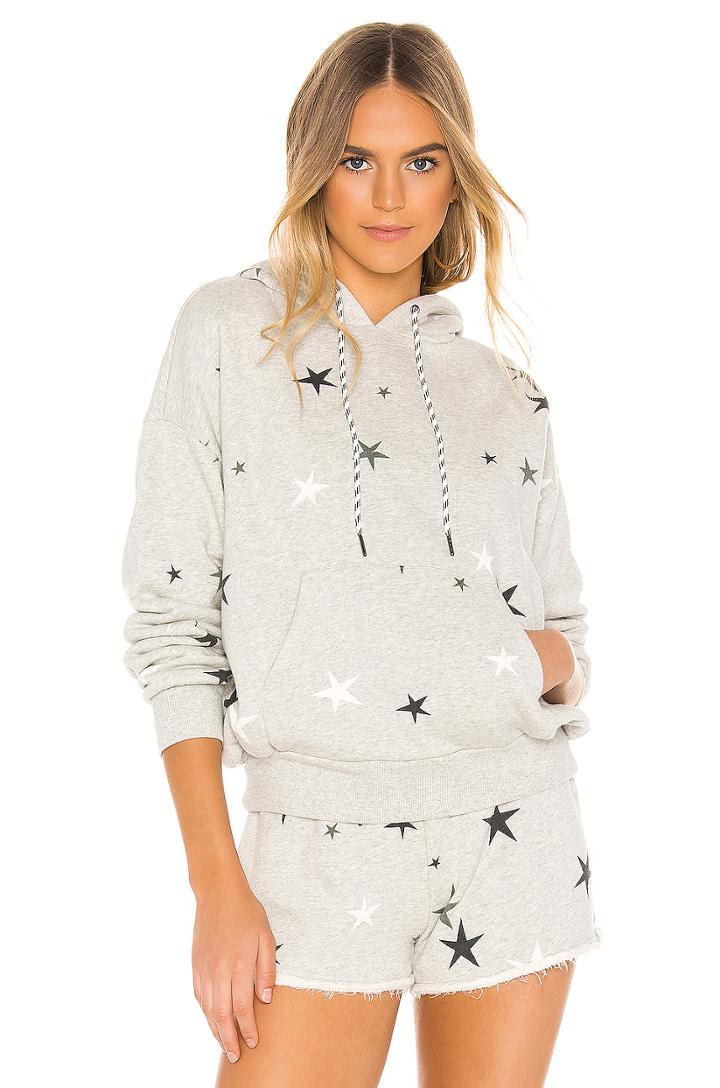 Pleat Back Star Hoodie