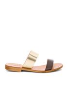 Leather Slide Sandals