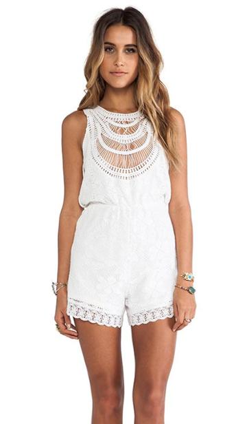 Tularosa Ace Romper In White