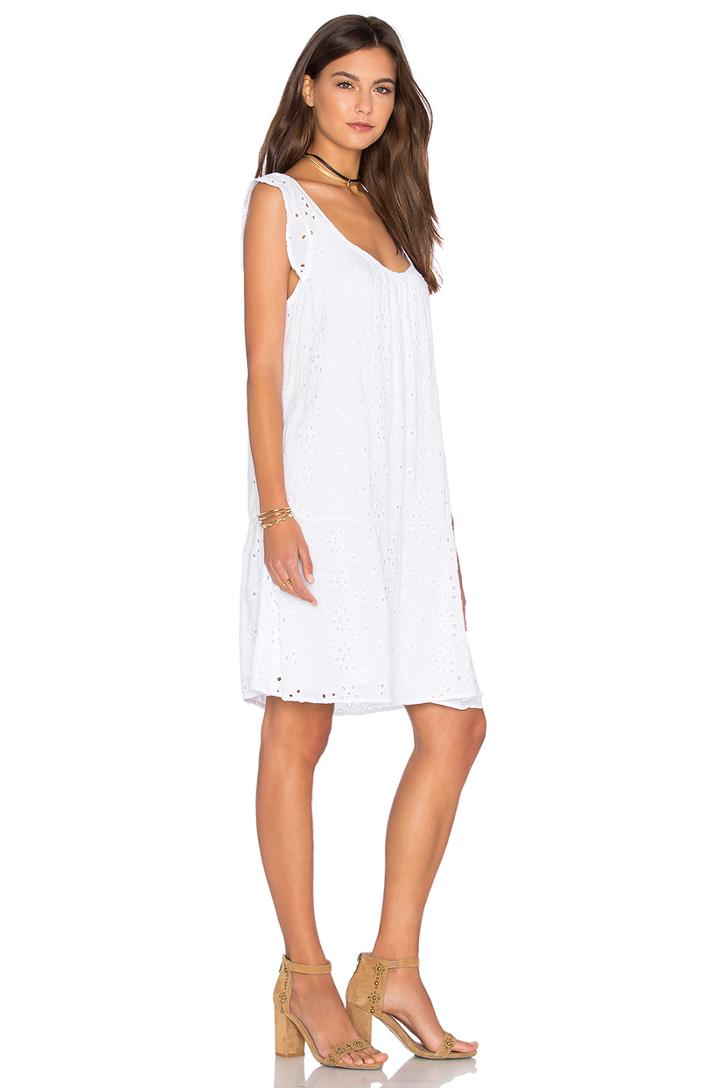 Airlina Rayon Eyelet Shift Dress