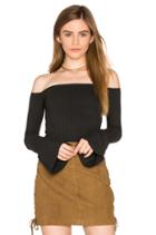 Hyatt Off Shoulder Bell Sleeve Top