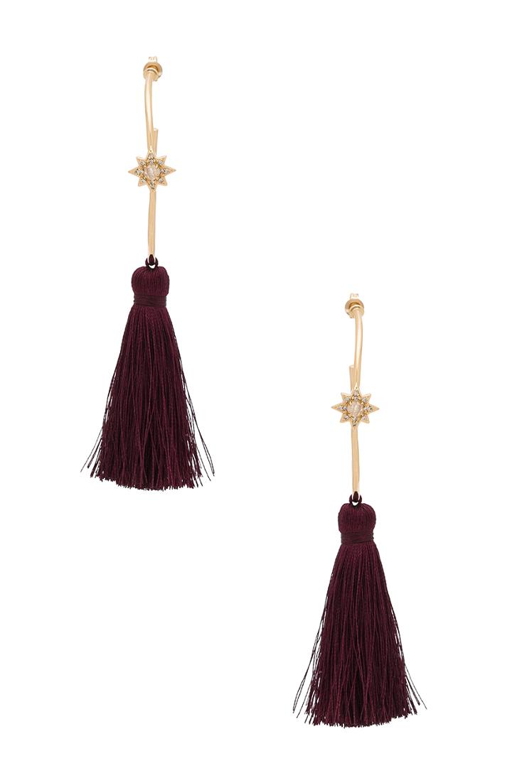 X Revolve Starburst Hoop Earrings