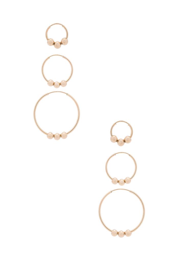 Triple Ball Earring Set