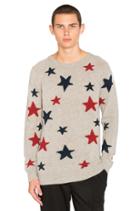 Star Pattern Crewneck Sweater