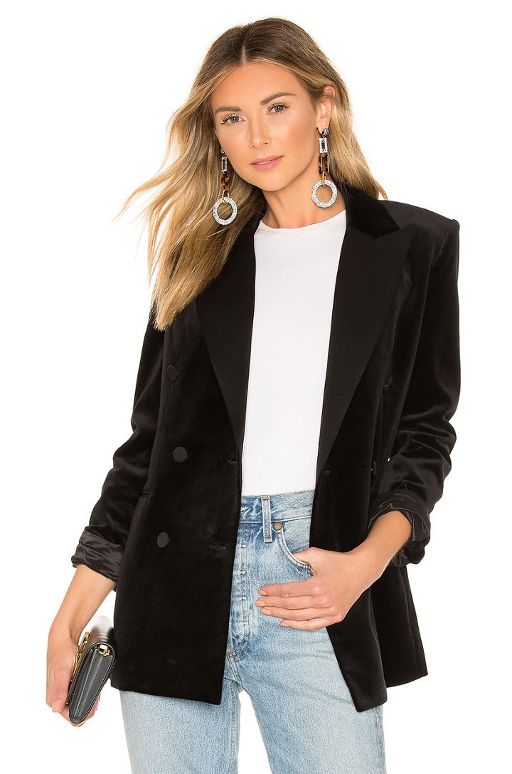 Stretch Velvet Tuxedo Jacket