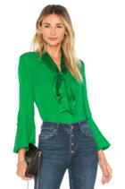 Merideth Tie Neck Button Down Top