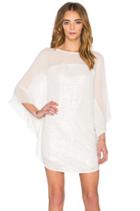 Elbow Sleeve Boatneck Mini Dress