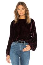 Velvet Pullover Sweatshirt