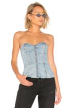 Victoriana Denim Bustier