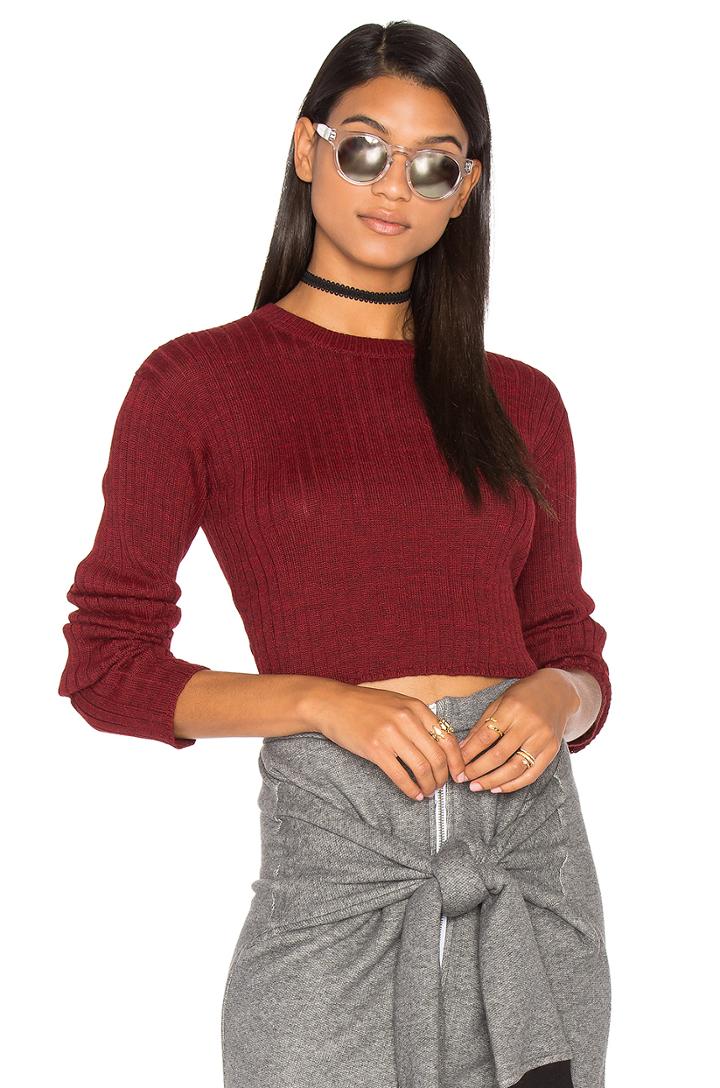 Rib Cropped Sweater