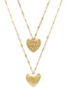 Layered Heart Locket Necklace