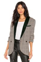 Velvet Trimmed Blazer