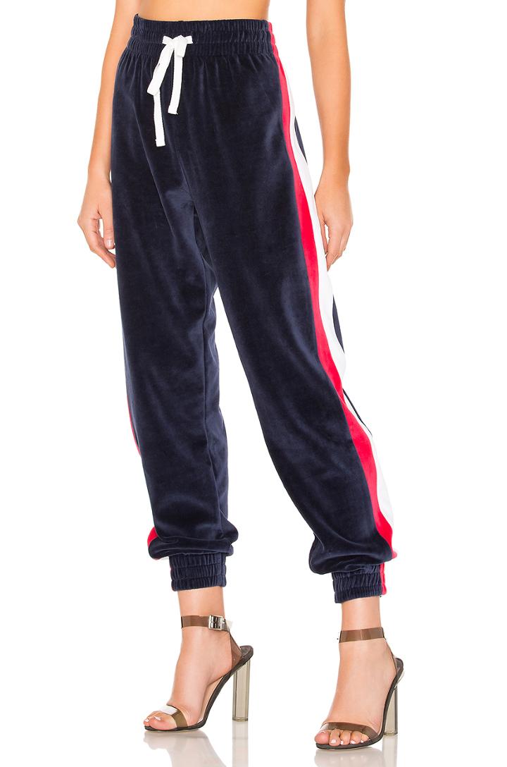 Drawstring Velour Pant