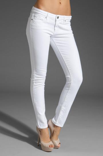 Paige Denim Skyline Skinny In Optic White