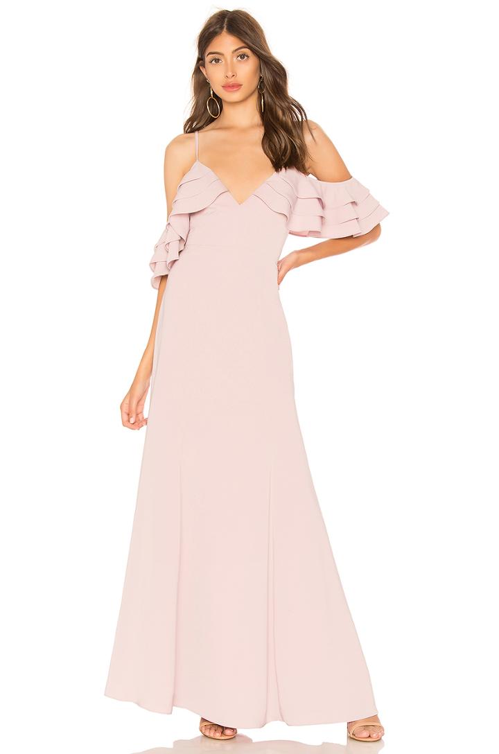 Bell Ruffle Maxi Dress