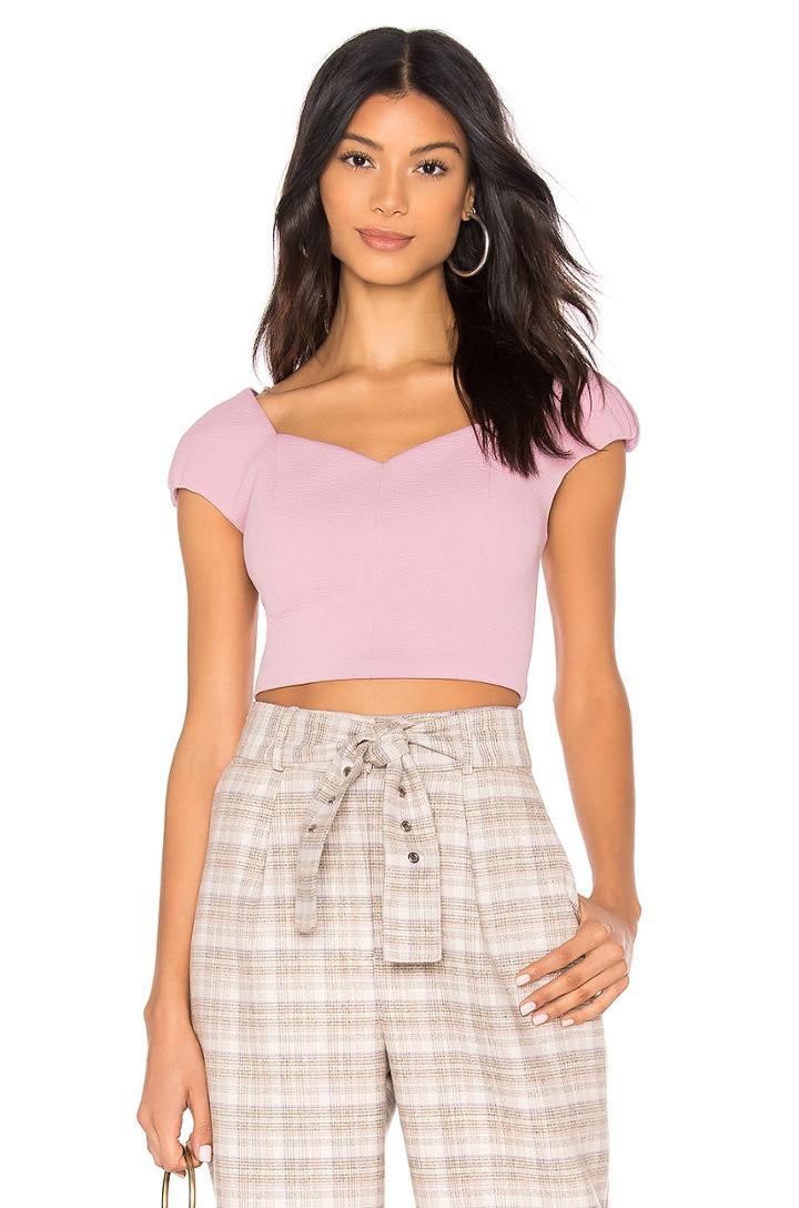 Short Puff Sleeve Crop Top