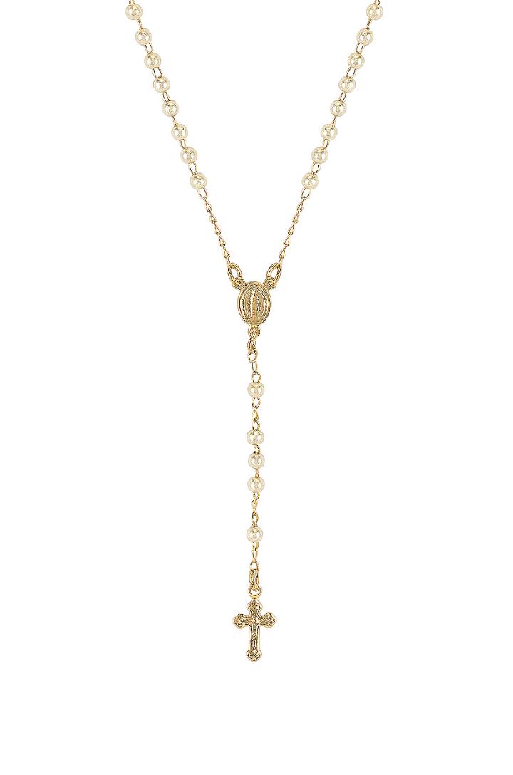 Rosary Pearl Necklace