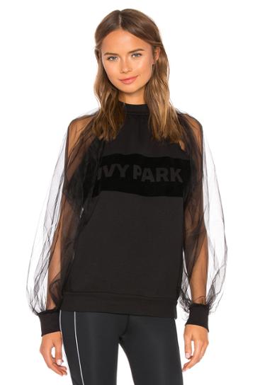 Renaissance Blouson Tulle Sweat Top