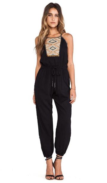 Greylin Anya Jumpsuit In Black