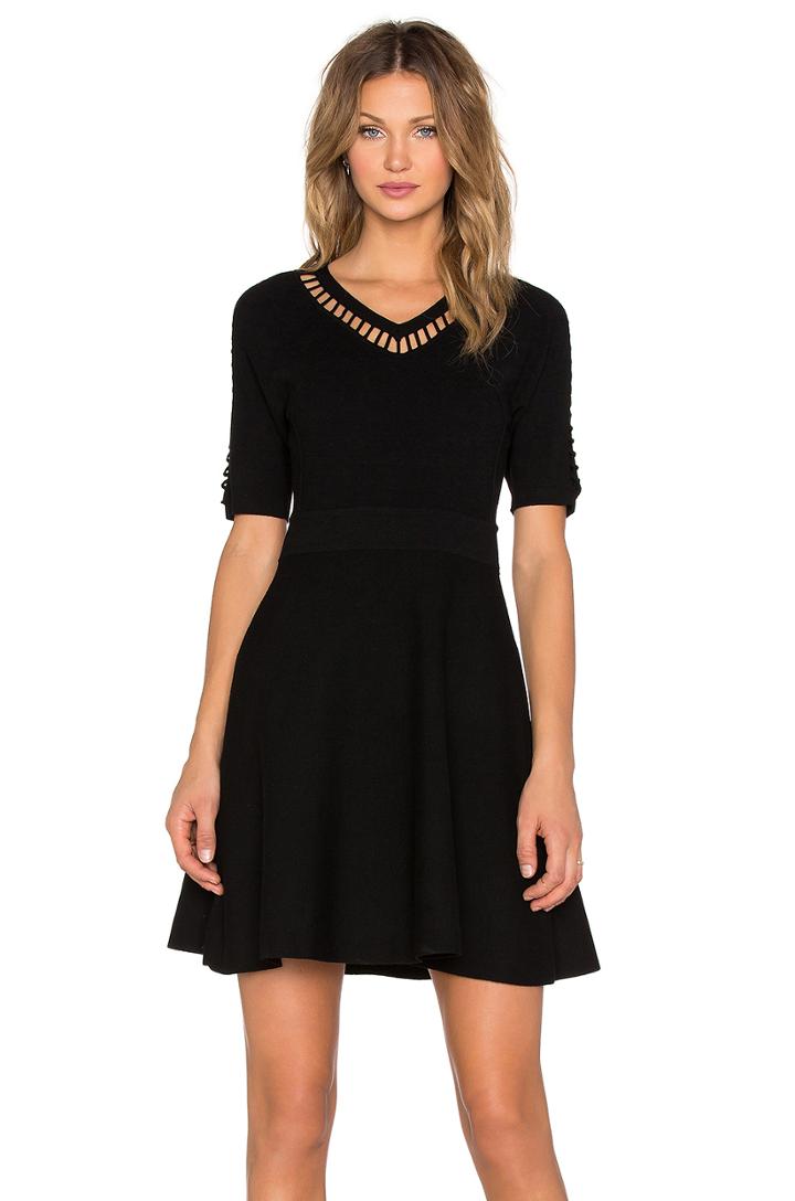 Bar Inset Fit & Flare Dress