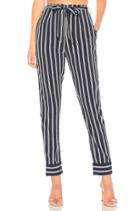 Nelly Pinstripe Belted Pants