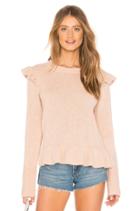 Ruffle Detail Angora Sweater