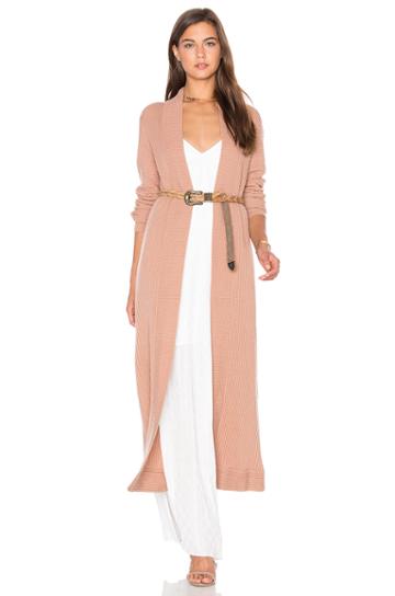 Rib Knit Long Jacket