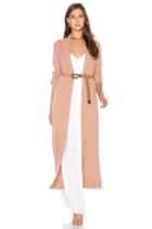 Rib Knit Long Jacket