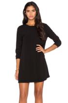 3/4 Sleeve Crewneck Mini Dress