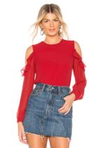 Naya Ruffle Shoulder Blouse